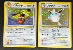 Pidgeot Holo No.018 Wigglytuff Holo No.040 Jungle Set Old Back Japanese Pokemon - Image 1