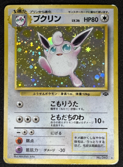 Pidgeot Holo No.018 Wigglytuff Holo No.040 Jungle Set Old Back Japanese Pokemon - Image 4