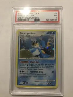 2008 Pokemon Swampert 9/106 Great Encounters Holo Psa 7 NM - Image 1