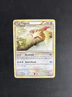 Pokemon TCG Pidgeot HGSS Triumphant 29/102 Regular Rare Non Holo - LP/NM - Image 1