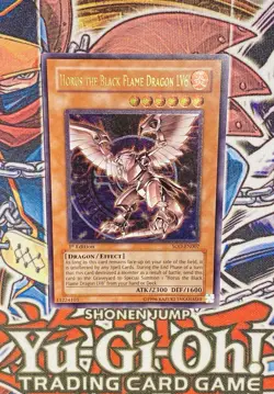 Yu-Gi-Oh! HORUS THE BLACK FLAME DRAGON LV6 SOD-EN007 Ultimate 1st Ed VINTAGE LP - Image 1