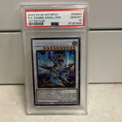 Yu-Gi-Oh Red-Eyes Zombie Dragon Lord MP23-EN083 Prismatic Secret Rare PSA 10 - Image 1