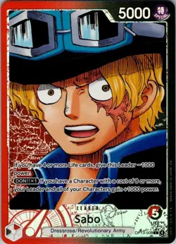 Sabo (004) (Alternate Art) One Piece Carrying On His Will OP13-004 NM - Image 1