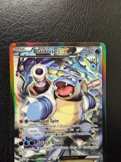 Pokemon TCG Blastoise EX Promo Holo Rare Card XY122 LP - Image 2