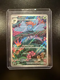 Pokemon TCG Obsidian Flames Gloom 198/197 Holo Illustration Rare Card - Image 1