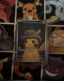 Pokemon Van Gogh Pikachu with Grey Felt Hat Promo Card, SVP 085 - Image 2