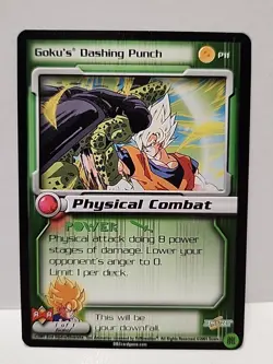 Dragon Ball Z Goku's Dashing Punch P11 Saga Promo Card DBZ CCG Score - Image 1