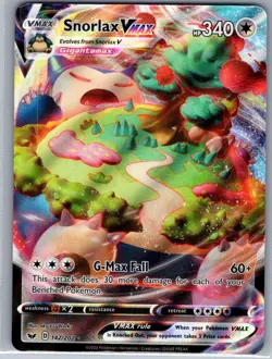 Snorlax VMAX 142/202 SWSH01: Sword & Shield Base Set - Pokemon Card - NM - Image 1
