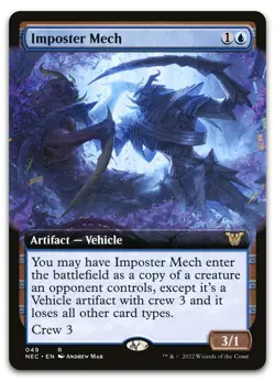 Imposter Mech (Extended Art) #49 (NM) Kamigawa Neon Dynasty NEC Magic MTG - Image 1