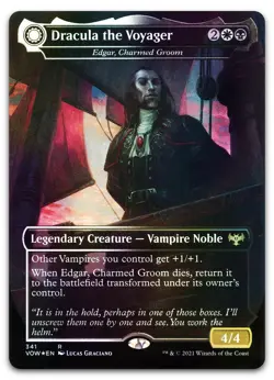 Dracula the Voyager - Edgar, Charmed Groom #341 (Foil) NM Crimson Vow Magic MTG - Image 1