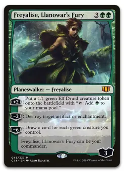 Freyalise, Llanowar's Fury #43 (LP) Commander 2014 C14 Magic MTG - Image 1