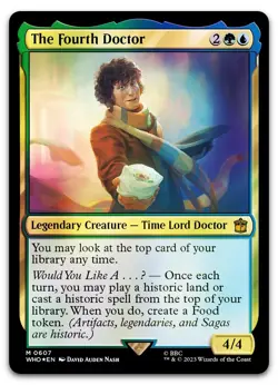The Fourth Doctor (Surge Foil) #607 (LP) Doctor Who WHO Magic MTG - Image 1