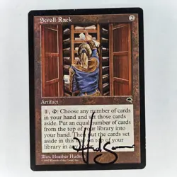 SIGNED SCROLL RACK TEMPEST HEATHER HUDSON LP MTG - Image 1
