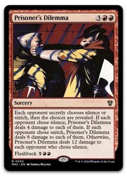 Prisoner's Dilemma #34 (LP) Murders Karlov Manor MKC Magic MTG - Image 1