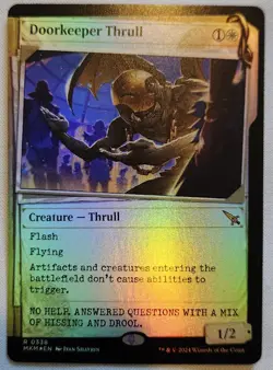 MTG Magic [x1] Doorkeeper Thrull [x1] SHOWCASE FOIL Murders at Karlov Manor M/NM - Image 1