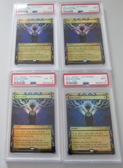 4x mtg FOIL BRAINSTORM Strixhaven Mystical Archive (STA) PSA 9,9,8,9 - Image 1