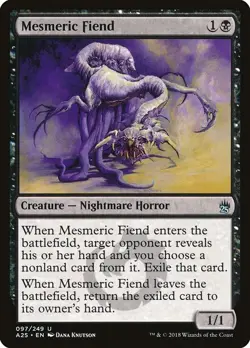 Mesmeric Fiend 1x MtG Masters 25 SP/NM - Image 1