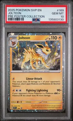 Pokemon Promo Jolteon 169 PSA 10 - Image 1
