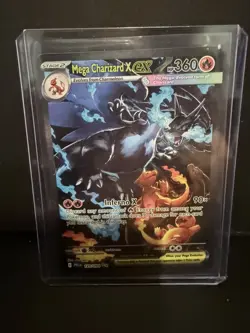 Mega Charizard X EX 125/094 SIR NM Me02: Phantasmal Flames Pokemon TCG - Image 1