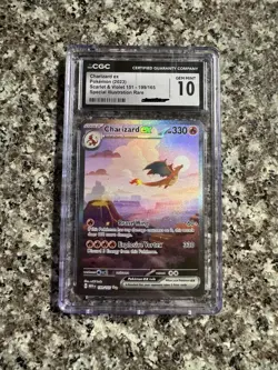 Pokemon TCG Charizard EX SIR CGC GEM MINT 10 🔥 - Image 1