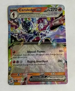 Pokemon TCG Ceruledge ex 036/191 Sv08: Surging Sparks Double Rare Near Mint - Image 1