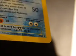 Pokemon TCG Articuno Fossil Holo Unlimited Rare Card 2/62 MP - Image 3