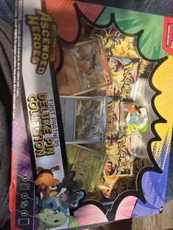 Pokemon Mega Evolution Ascended Heroes Deluxe Pin Collection Box, TCG, Chikorit… - Image 1