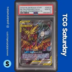 2016 POKEMON SM BLACK STAR PROMO #SM210 MOLTRES ZAPDOS ARTICUNO TAG TEAM PSA 10 - Image 1