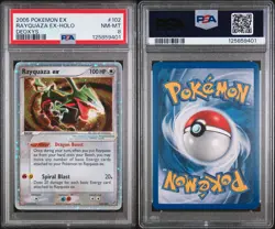 Pokemon Rayquaza ex EX Deoxys Holo Ultra Rare #102 PSA 8 Mint - Image 3