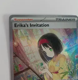 Pokemon 151 Erika’s Invitation SAR English Special Illustration Rare 203/165 NM - Image 2