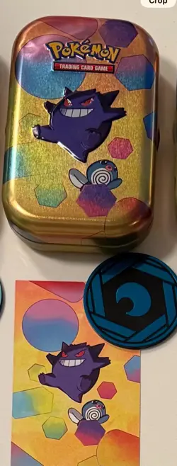 Pokemon TCG Scarlet Violet 151 Gengar Mini Tin Collectible Box - EMPTY - Image 1