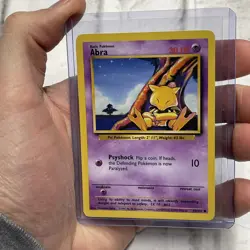 Pokemon TCG Abra Base Set 43/102 Regular Unlimited Common NM Near Mint Vintage - Image 1