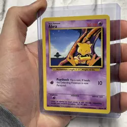 Pokemon TCG Abra Base Set 43/102 Regular Unlimited Common NM Near Mint Vintage - Image 2