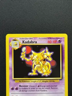 Pokemon TCG Kadabra 32/102 Base Set Uncommon Near Mint 1999 WoTC Unlimited - Image 3