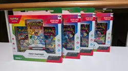 4x Pokemon TCG First Partner Illustration Collection Series 1 Box - Image 1