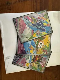 Rowlet, Litten, Popplio First Partner Illustration Set Pokemon - Image 1