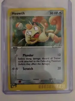Pokemon TCG Meowth Nintendo Black Star Promos 13 Holo Promo LP - Image 1