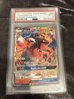 Pokemon PSA 9 Burning Shadows Charizard GX 2017 Sun and Moon - Image 1