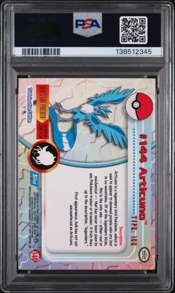 Articuno #144 - 2000 Topps Pokemon TV Animation Edition Series 3 (PSA 7) - Image 2