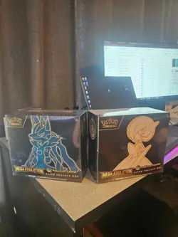 Pokemon TCG Mega Evolution Lucario & Gardevoir Center ETBs PC Exclusive - Image 1