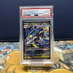 2025 Pokemon PFL EN-PHANTASMAL FLAMES 127 MEGA SHARPEDO EX SIR PSA 10 - Image 1