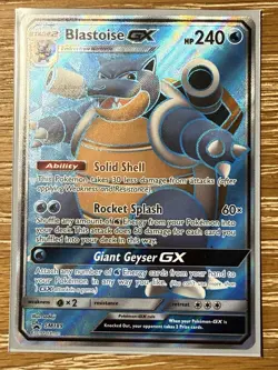 Pokemon TCG Blastoise GX Holo Ultra Rare SM189 Black Star Promo 2019 - DMG - Image 1