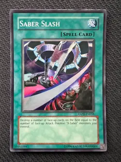 Yugioh Saber Slash Unlimited Edition Super Rare ANPR-EN058 NM - Image 1