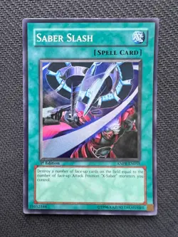 Yugioh Saber Slash 1st Edition Super Rare ANPR-EN058 NM - Image 1