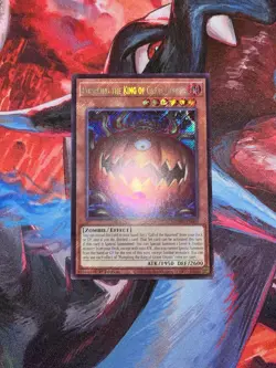 Yugioh! Pumpking the King of Grave Ghosts MZMU-EN001 Secret Rare 1st Edition NM - Image 1