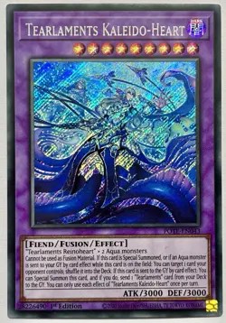 POTE-EN043 Tearlaments Kaleido-Heart - Secret Rare 1st Ed Near Mint YuGiOh - Image 1