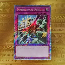 Dimensional Prison - RA04-EN132 Stampede Platinum Secret Rare NM Yu-Gi-Oh TCG - Image 1