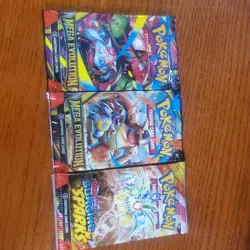 Lot 3 TCG Pokemon 2 Mega Evolution Booster Packs + 1 Surging Spark Trading Cards - Image 2