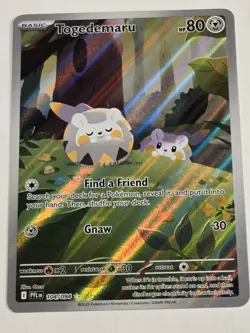 Pokemon TCG Togedemaru 104/94 Phantasmal Flames Illustration Rare NM Card - Image 1