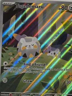 Pokemon TCG Togedemaru 104/94 Phantasmal Flames Illustration Rare NM Card - Image 2